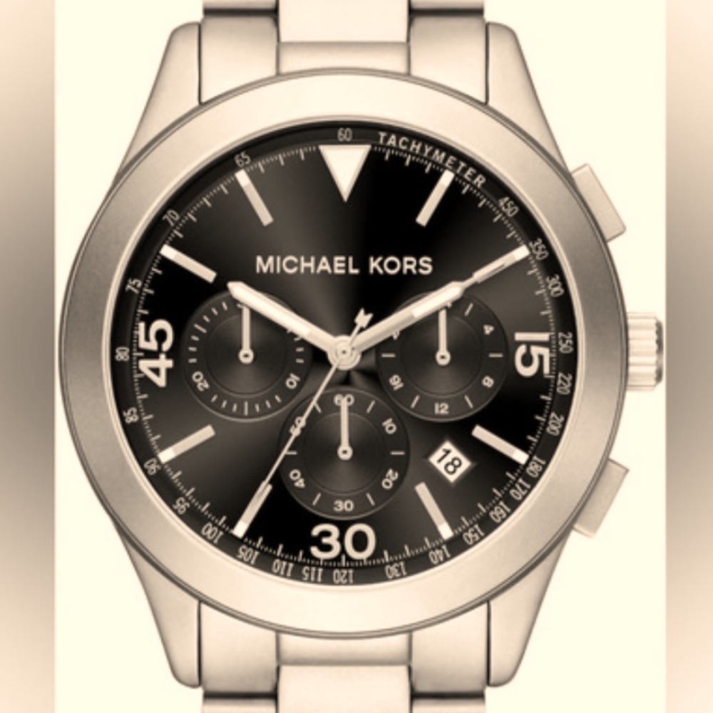 Michael Kors MattGray SS Chronograph Watch